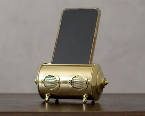 【廃盤品】未使用　ダルトン　スマホスタンド　真鍮　スピーカー DULTON ONLINE SHOP | GLASS SOUND EXPANDER: インテリア雑貨