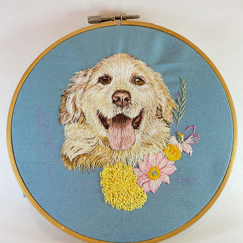 一生の宝物に＊オーダーメイド リアルペット刺繍アート その他アート
