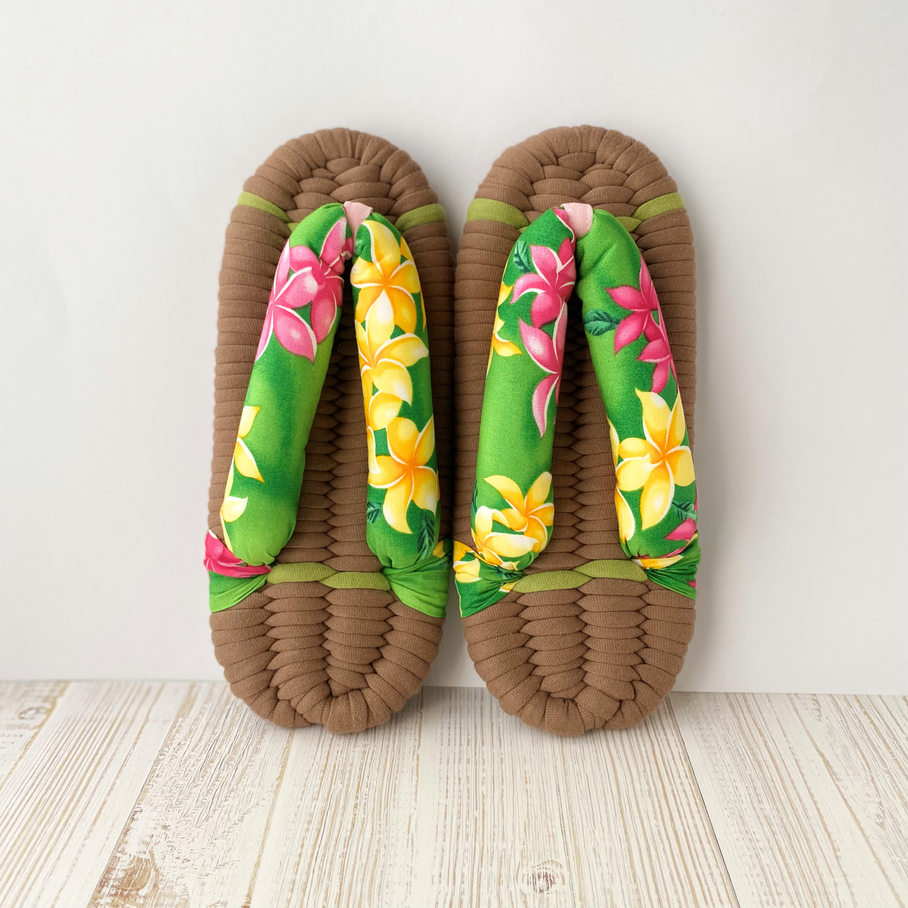 ハワイアン　布ぞうり　ルームシューズ　Mサイズ　ギフト　プレゼント コットン