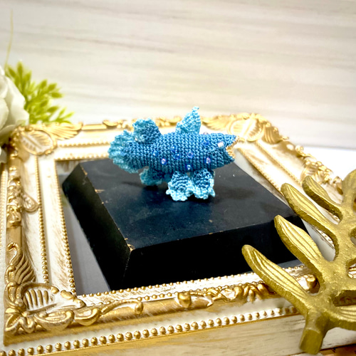 時淵のシーラカンス｜深海の記録棚 No.01 - 綴じる糸録 あみぐるみ