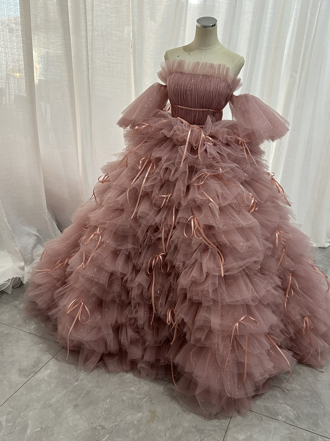 【超美品】acca 新作　ソバーリボンドレスポニー　ピンク