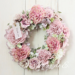 アーティフィシャルフラワー リース 30センチ リース Fleur de E