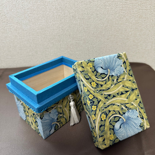 インテリアミニ茶箱 ウィリアムモリス ピンパーネル 自分へのご褒美