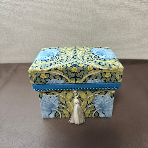 インテリアミニ茶箱 ウィリアムモリス ピンパーネル 自分へのご褒美