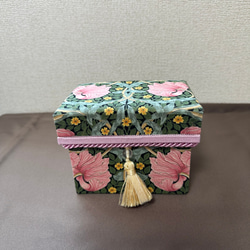 インテリアミニ茶箱 ウィリアムモリス ピンパーネル 自分へのご褒美