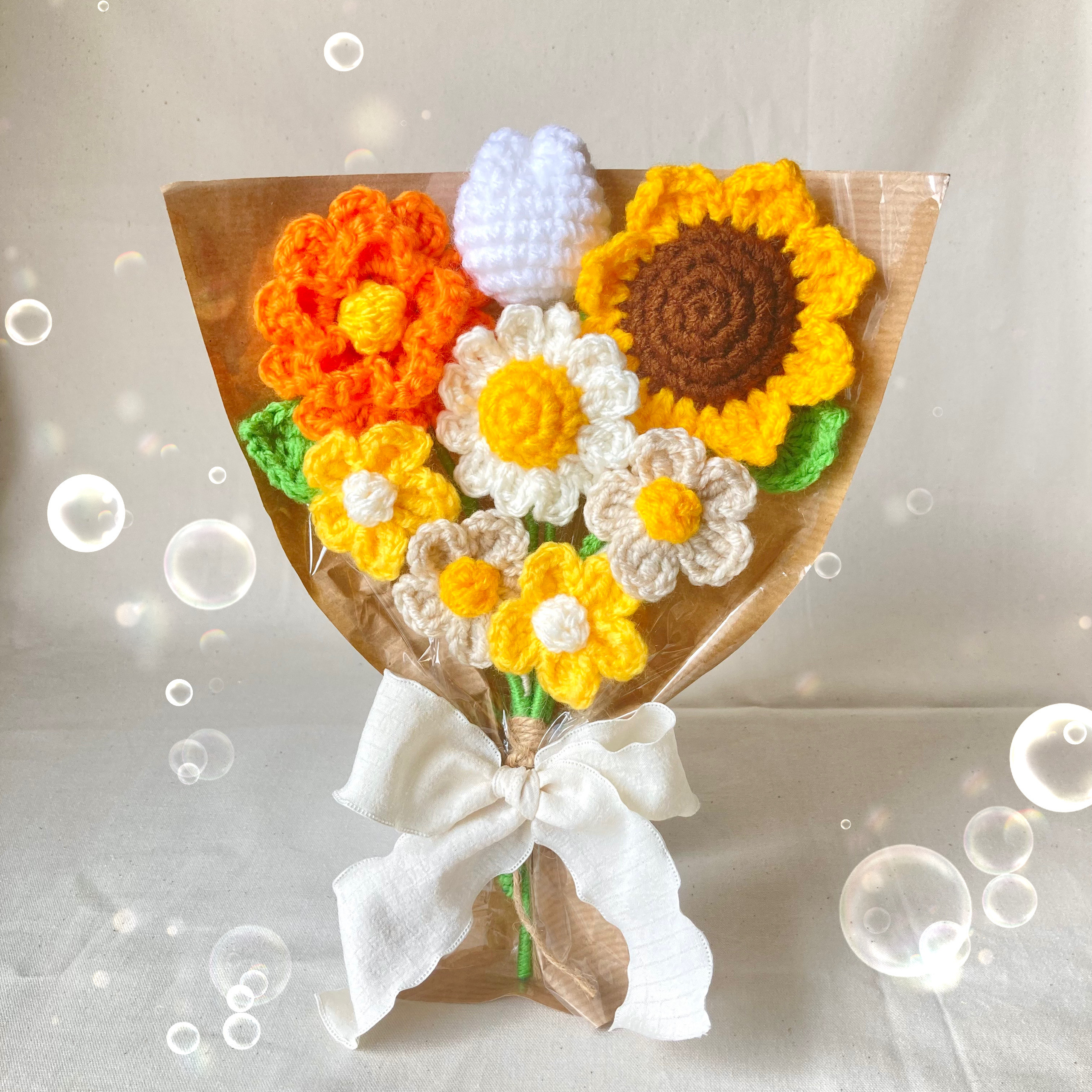 毛糸の花束 マイ。プロフ必読様 枯れない花束