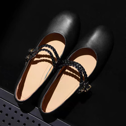 ロングシーズン活躍するマストハブの1足です。パンプス ローヒール 母趾にやさしい美パンプス メリージェーンシューズ 本革 8枚目の画像