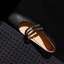 ロングシーズン活躍するマストハブの1足です。パンプス ローヒール 母趾にやさしい美パンプス メリージェーンシューズ 本革 5枚目の画像