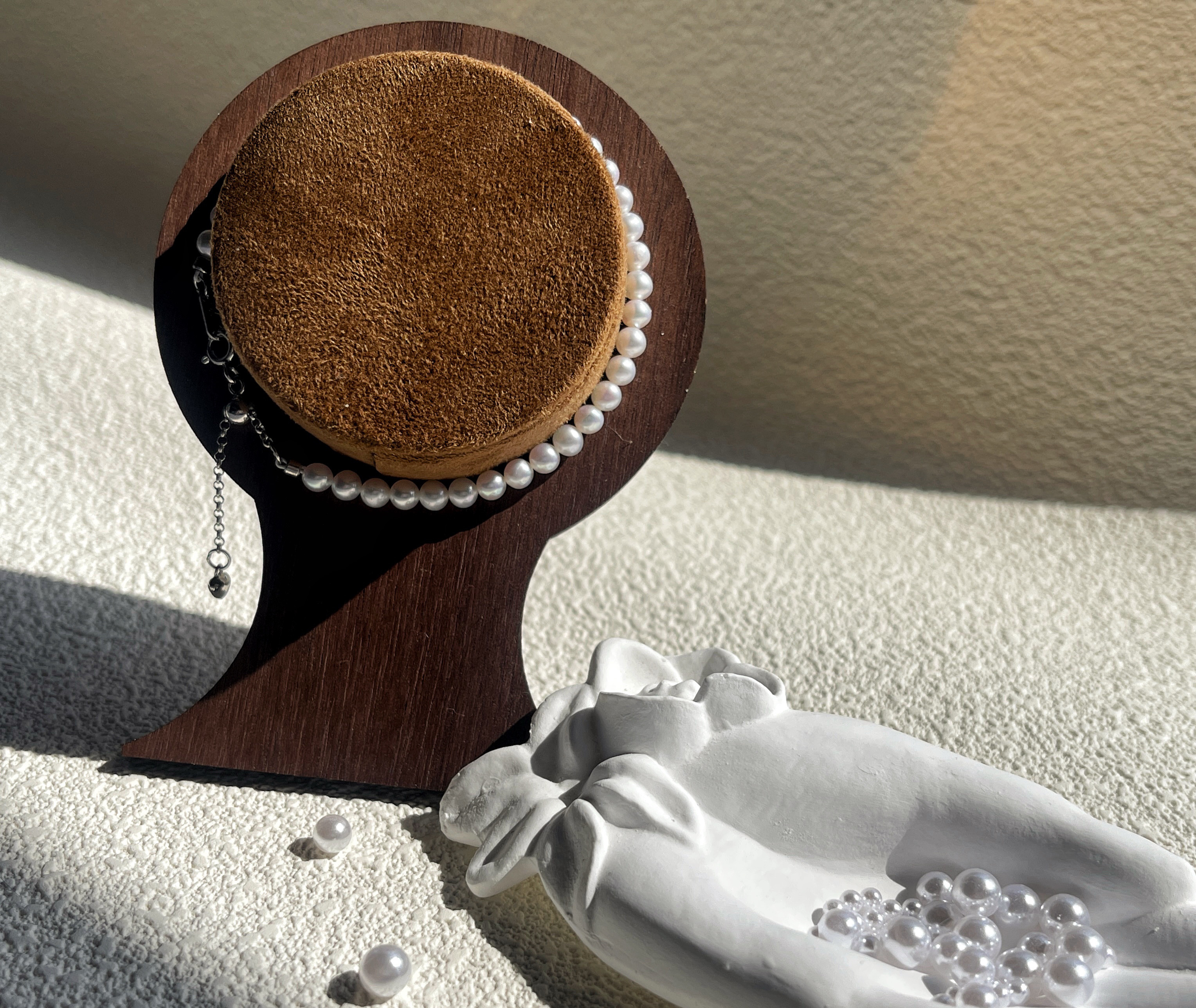 s925ベビーパールブレスレット.天然淡水パール