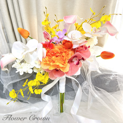 アーティフィシャルフラワーブーケ ウェディングブーケ 結婚式