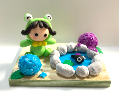 カエル着ぐるみBABY♡カタツムリ.紫陽花 32e950e04467906f88c2d221c88edc