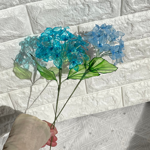 紫陽花 あじさい アメリカンフラワー アートフラワー ゆずはうす