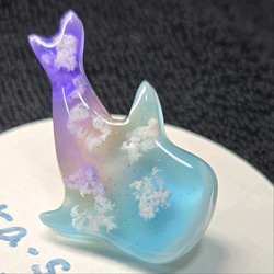 空のともだち　ジンベイザメ(暮れゆく空)　ピンバッジ　送料込み 6枚目の画像