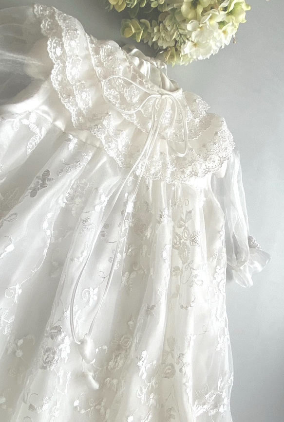 刺繍レースフリルが可愛いベビーセレモニードレス ベビー服 atelier