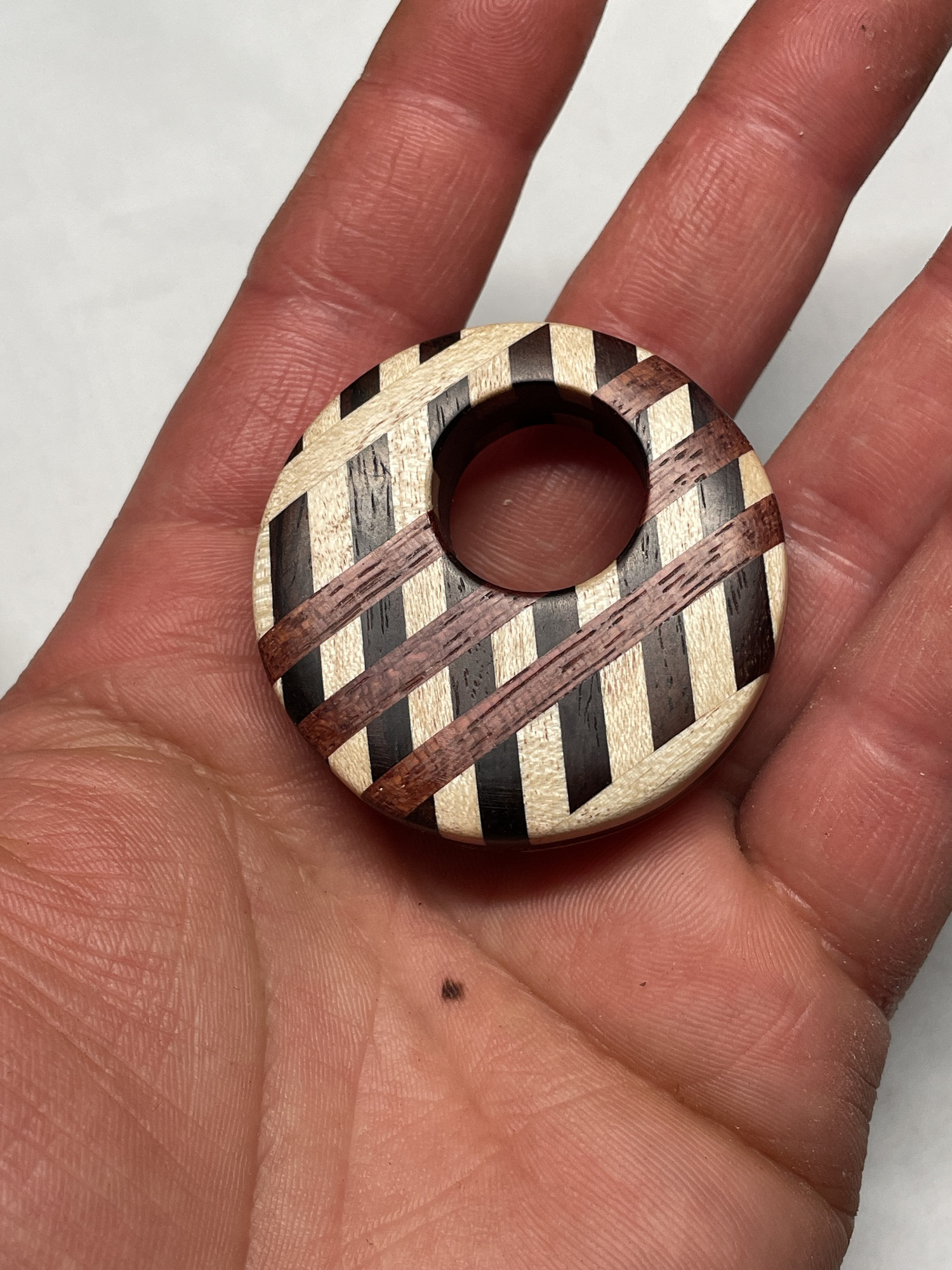 寄木細工のペンダントトップ②