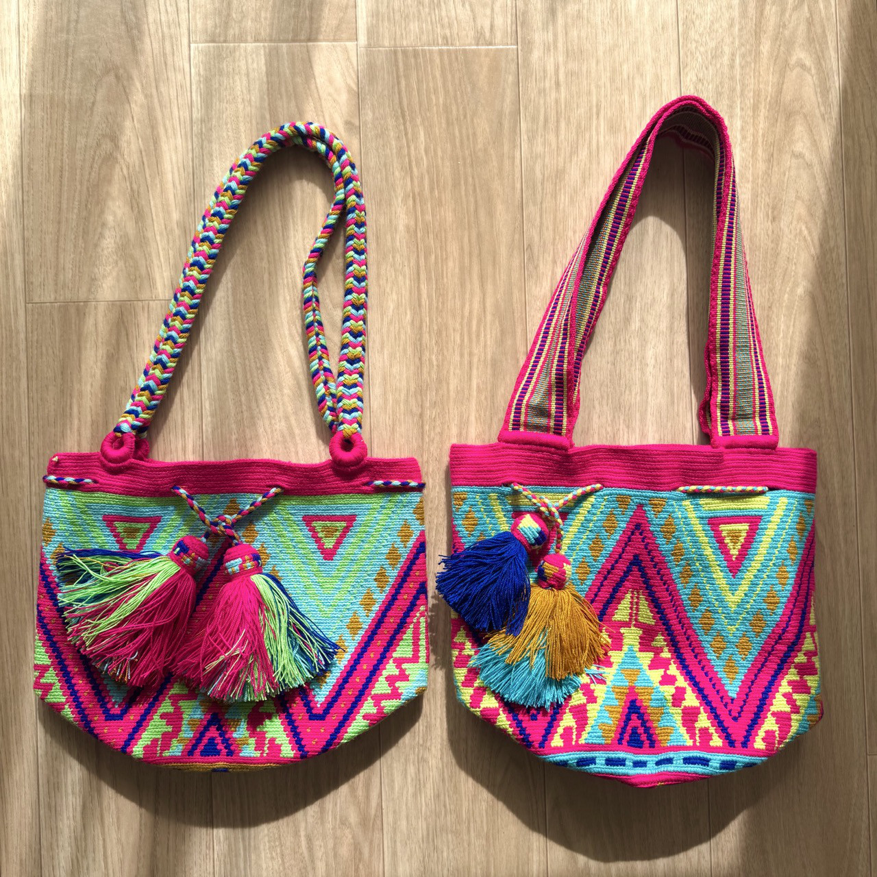 コロンビア発WayuuトートL　ビビットMulti