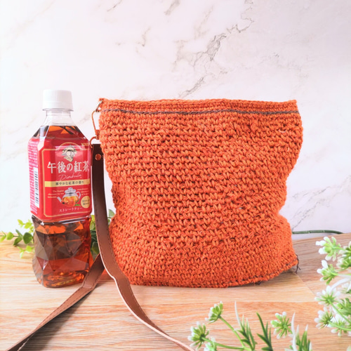 ♥️手編み♥️麻紐バッグ♥️ハンドメイドバッグ♥️カゴバック♥️ ♥️手編み♥️麻紐バッグ♥️春夏バッグ♥️カゴバッグ