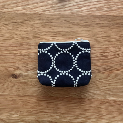 mina perhonen tambourine ミニ ポーチ ミナペルホネン の刺繍生地