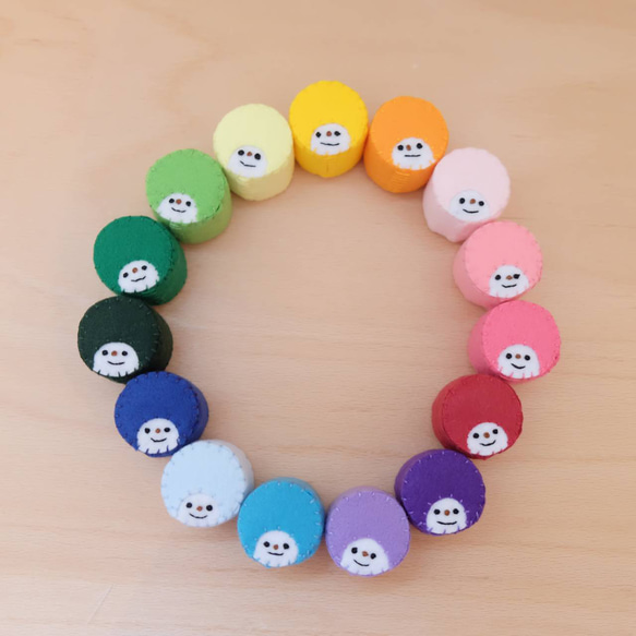 箱付きフェルトのおもちゃ　手作りおもちゃ　ぽっとん落とし　ハンドメイド フェルトぽっとんおとし☺︎アンパンマンの通販 by りぃs shop