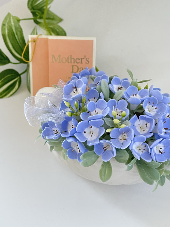 【専用です】クレイフラワー♡うさぎさん親子と薔薇のリース♡ハンドメイド 専用です】クレイフラワー♡うさぎさん親子と薔薇のリース