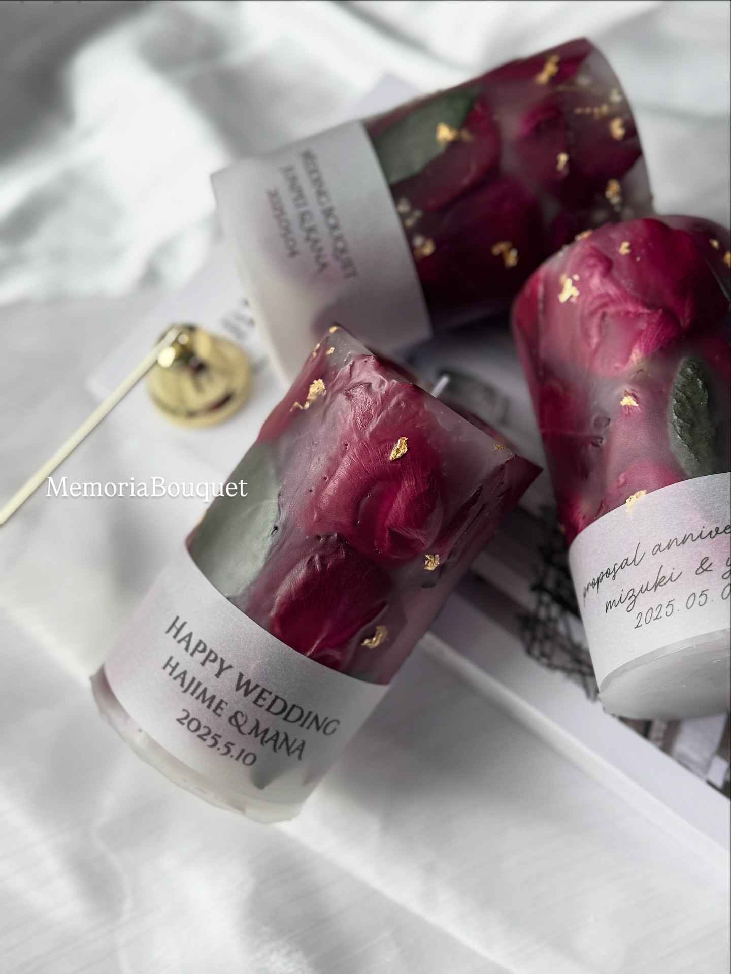 【M(H12.5cm)1本】アフターブーケキャンドルorランタン