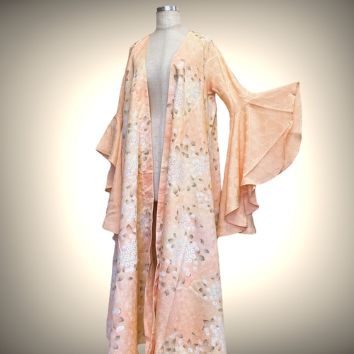 ドレープ袖 着物ガウン ドレスガウン 着物リメイク 演奏会 結婚式