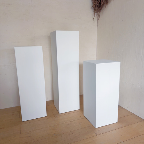 木製展示台 na302. 3点セット ウェルカムスペース 木製 ホワイト ディスプレイ