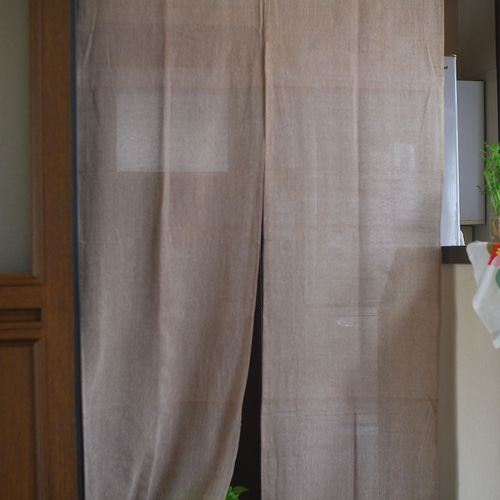 のれん☆インド綿☆無地☆ハンドメイド☆イタワ「インドナチュラル