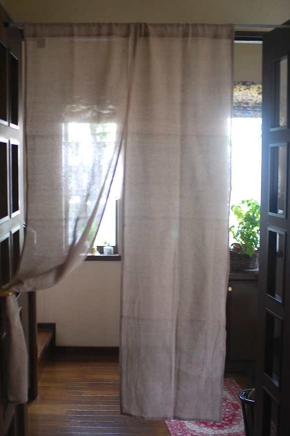 のれん☆インド綿☆無地☆ハンドメイド☆イタワ「インドナチュラル