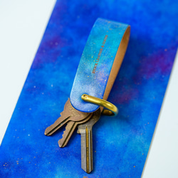 COMPACT KEY CASE [ 宇宙 ] コンパクトキーケース 銀河 星空 2枚目の画像