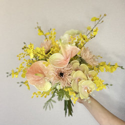 胡蝶蘭ヘッド アーティフィシャルフラワー ヘッドパーツ ウェディング