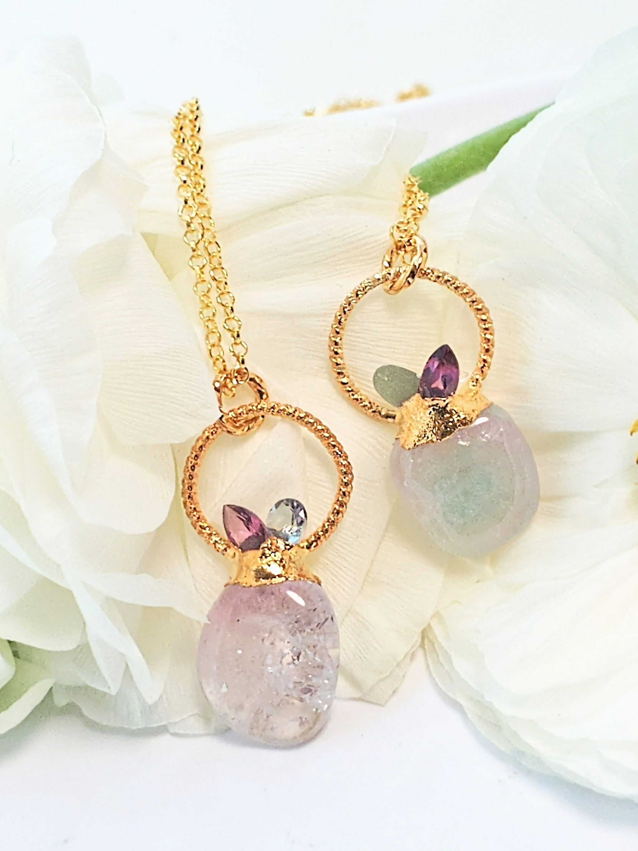 ピンクトルマリン タンブル ペンダント