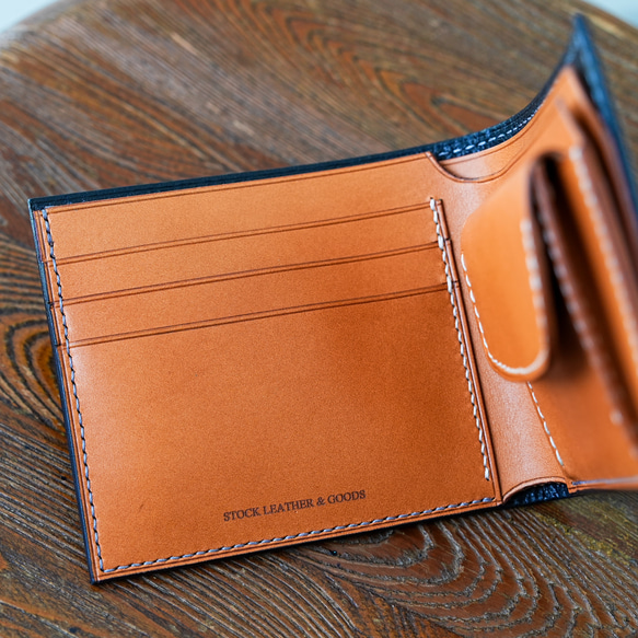 二つ折り財布 ハーフウォレット [ ブラック ペイズリー柄 ] 9枚目の画像