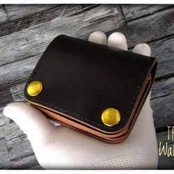 ◇ トラッカーウォレット ◇ サドルレザー 茶芯ブラック◇ 長財布