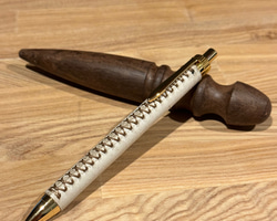 革軸ペン クロコダイル革 加藤金属 KATO202 革軸ペン クロコダイル革 加藤金属 KATO202