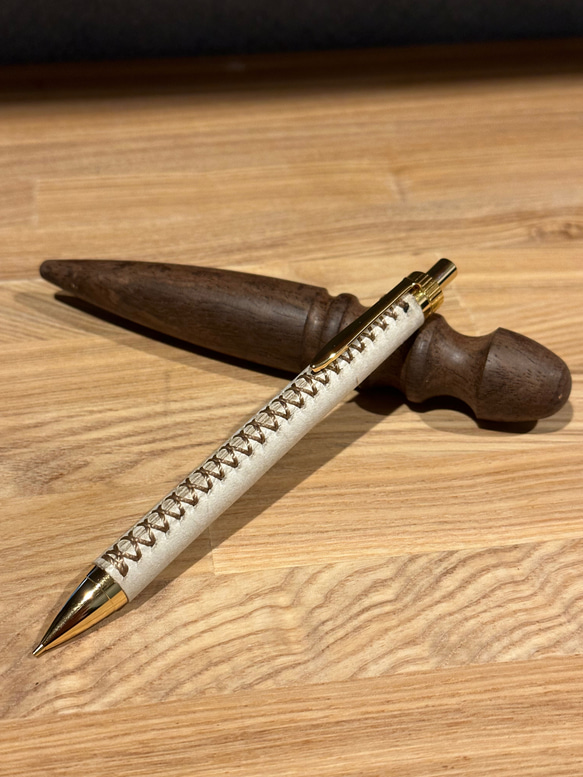 革軸シャーペン(ボールペンも可) 加藤金属 KATO202 革軸シャーペン (ボールペンも可) プエブロ 加藤金属 KATO202