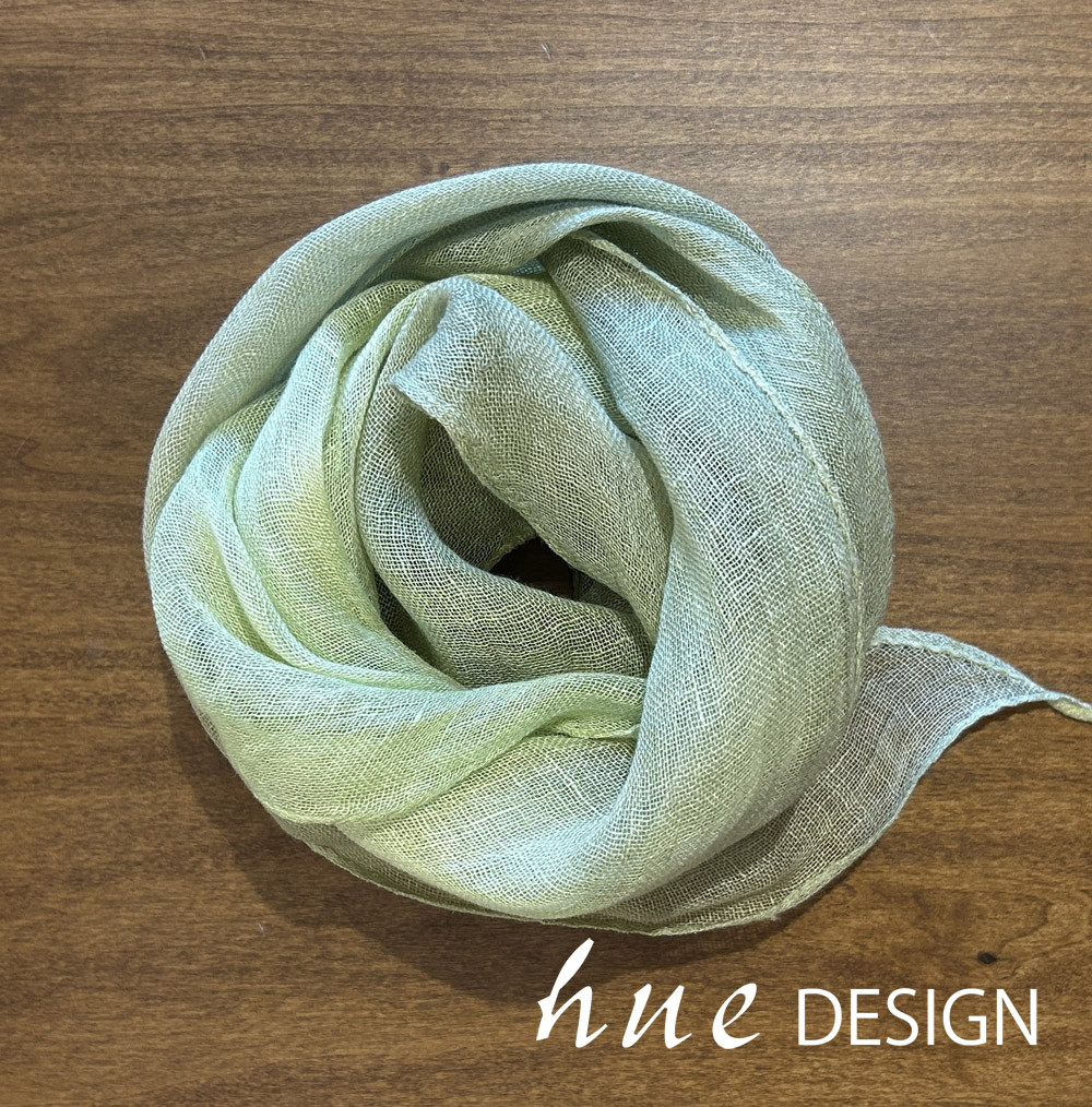 ストール/スカーフ 麻　リネンストール リボン no.242-2 大判 母の日ギフト ECO染料