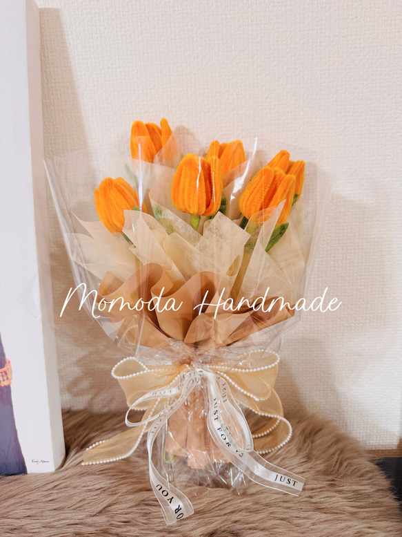 モールフラワー チャイラテ shop 枯れないお花 オレンジミックス　韓国花束 モールフラワー チャイラテ shop 枯れないお花 オレンジミックス