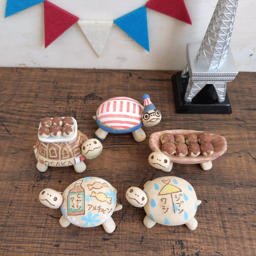 大阪っぽい柄のカメ その他置物 kuu 通販 19192866｜Creema(クリーマ)