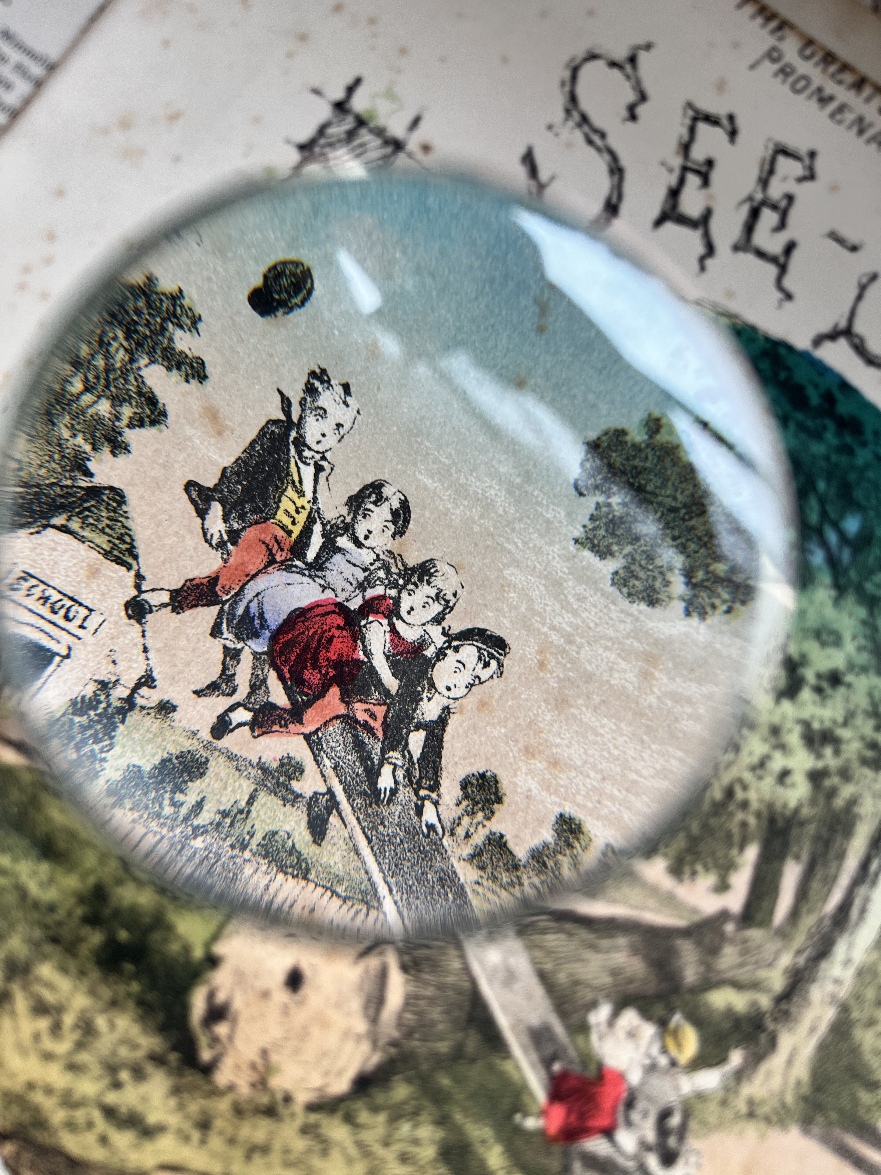 英国で出会った♪1880年代 アンティークの大判の楽譜　「SEE-SAW WALTZ 」8枚16ページ