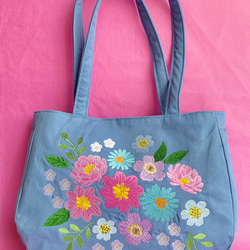 Mallow　バイオリン　手刺繍　レッスンバッグ　マスコットキー　親子 手刺繍レッスンバッグ | JOLI COMME UN COEUR (Baby&Kids/Women