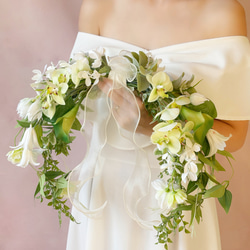 一部受注制作 /ウエディング♡フラワーイヤーカフ/耳元に咲くブーケ/前