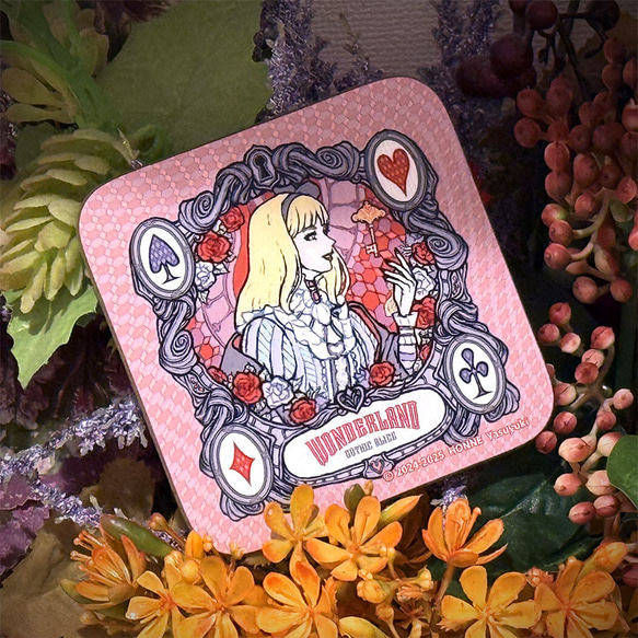 木製コースター(GOTHIC ALICE WONDERLAND) 1枚目の画像