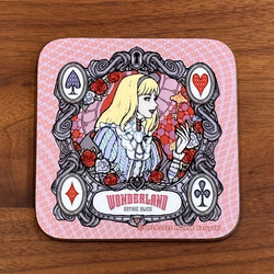 木製コースター(GOTHIC ALICE WONDERLAND) 2枚目の画像