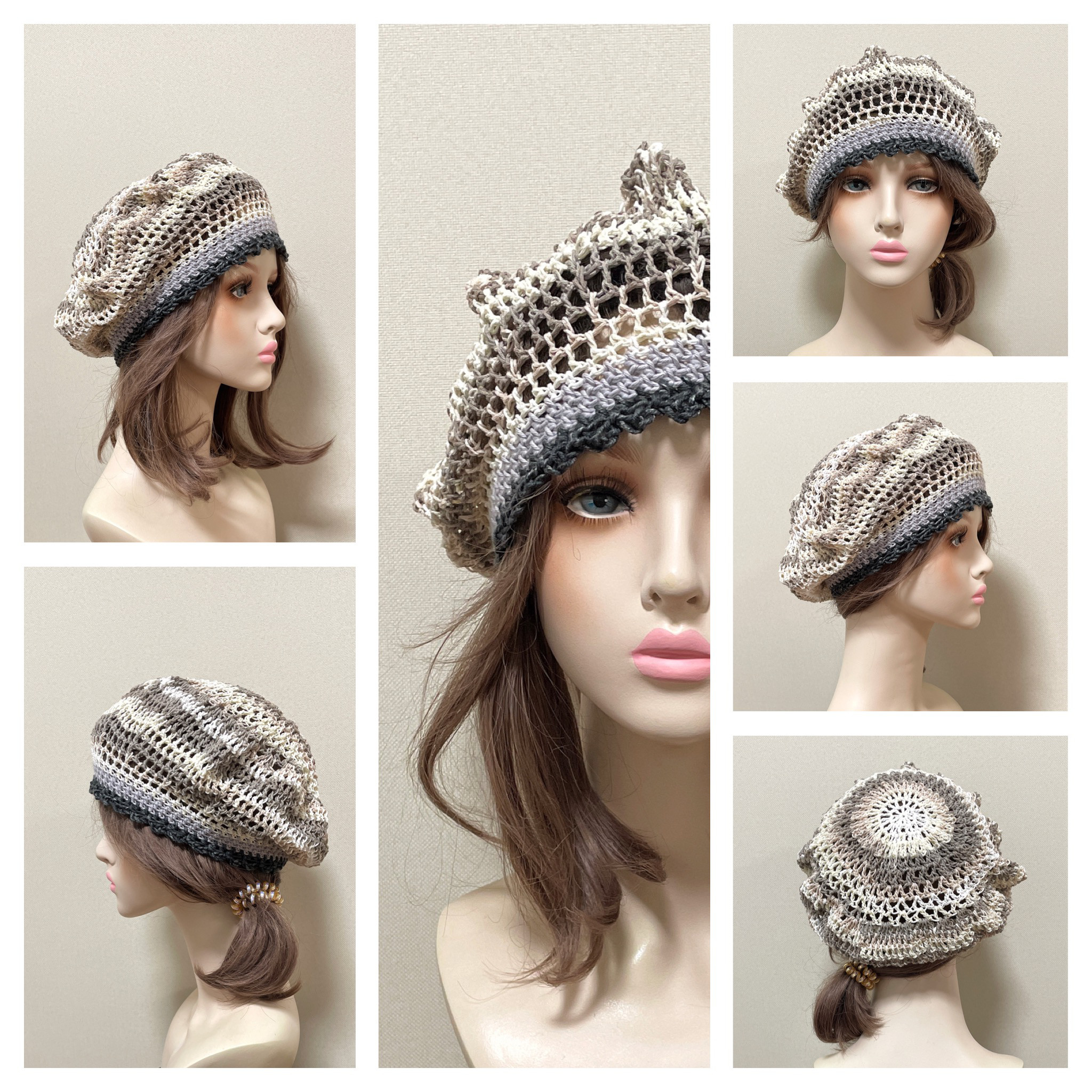 サマーベレー帽Ｌ＊春夏秋＊５２