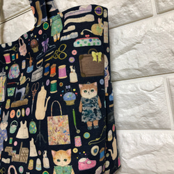 ❤️大人気yukiemonドレスメーカー柄でトートバッグ作成致します❤️ 2枚目の画像