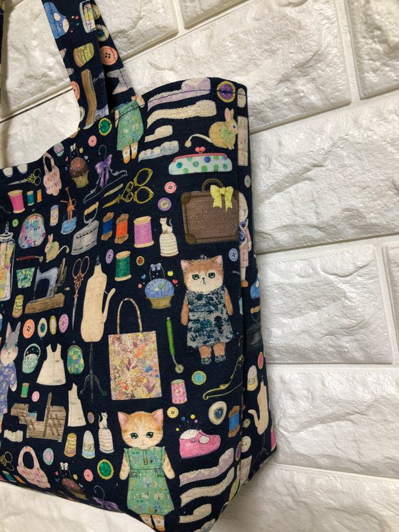 ❤️大人気yukiemonドレスメーカー柄でトートバッグ作成致します❤️ 2枚目の画像