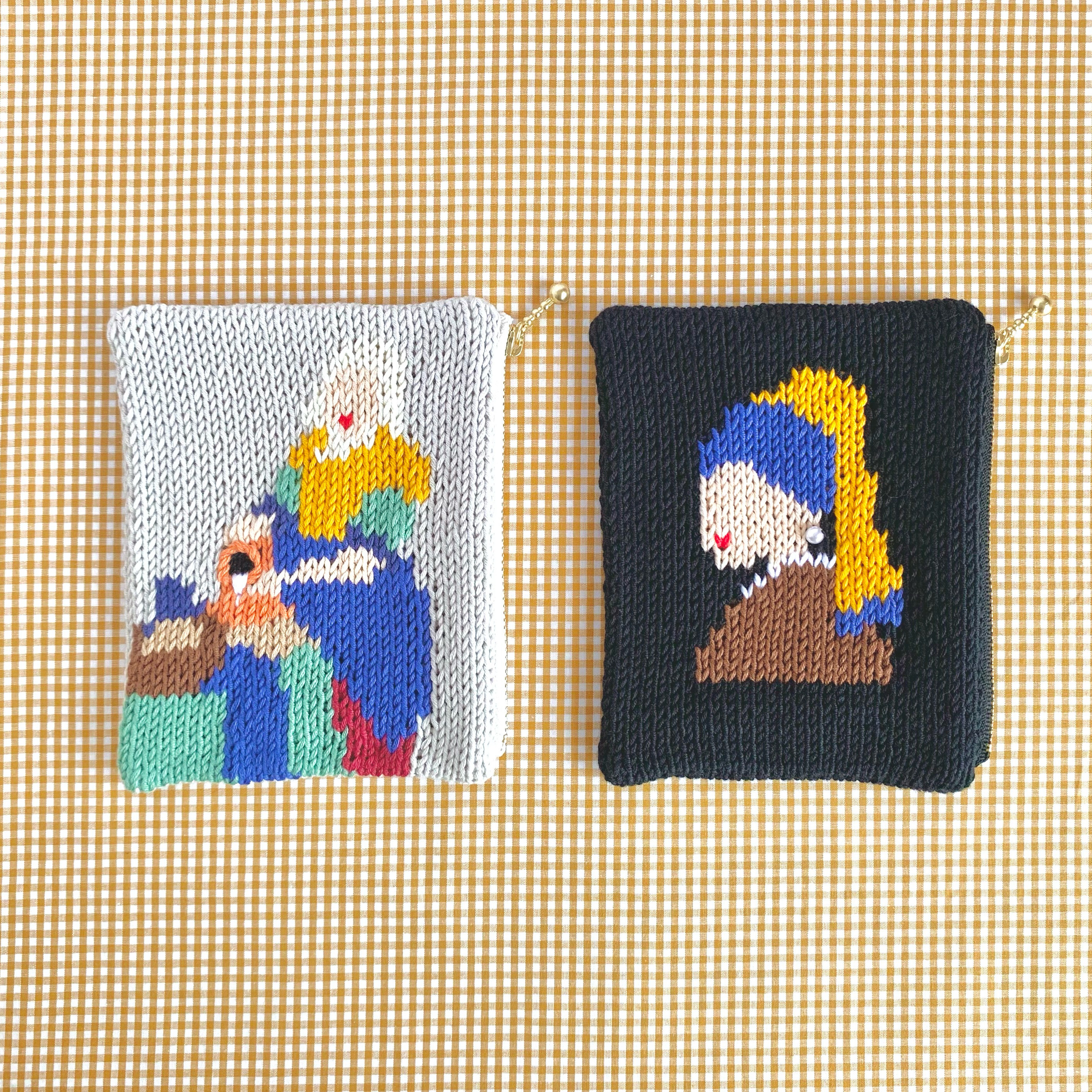 pulla あまくおいしいニットのポーチset