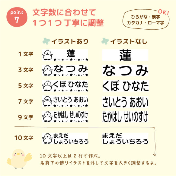 おむつスタンプ お名前スタンプ オムツスタンプ 特大 大サイズ ゴム印 入園準備 通園 保育園 油性 40種類の仲間たち 13枚目の画像