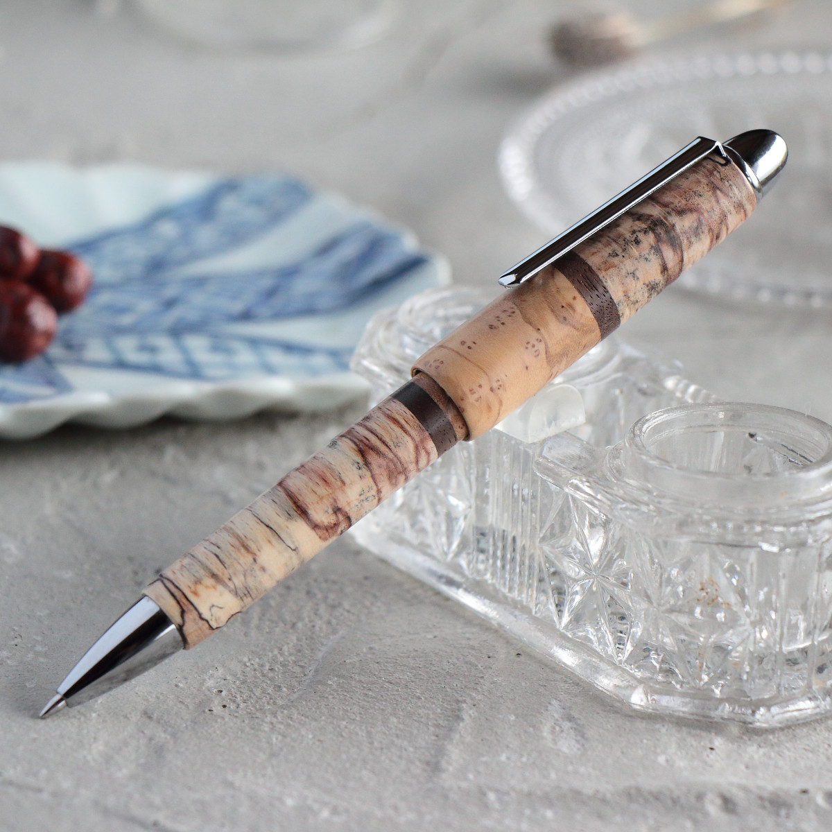 スライドペン　木軸ペン　スタビライズドウッド